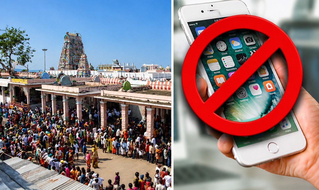செப்டம்பர் 1 முதல் தமிழக கோவில்களில் செல்போன்களுக்கு கட்டுப்பாடு? – புதிய நடவடிக்கைக்கு ஏற்பாடு