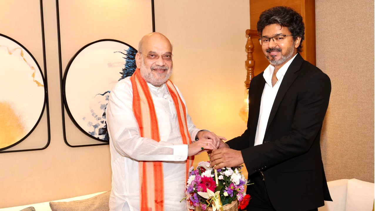 தமிழக முதல்வர் சி. ஜோசப் விஜயை சந்தித்தார் அமித்ஷா – கோவளத்தில் நாளை தெற்கு மண்டல கவுன்சில் கூட்டம்