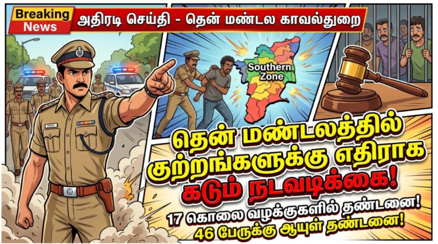 தென் மண்டலத்தில் குற்றங்களுக்கு எதிராக கடும் நடவடிக்கை: செப்டம்பரில் பல வழக்குகளில் குற்றவாளிகளுக்கு தண்டனை