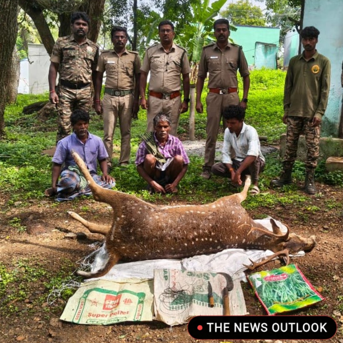 சத்தியமங்கலம் வனப்பகுதியில் மான் வேட்டையாடிய 3 பேர் கைது: மான் இறைச்சி பறிமுதல்