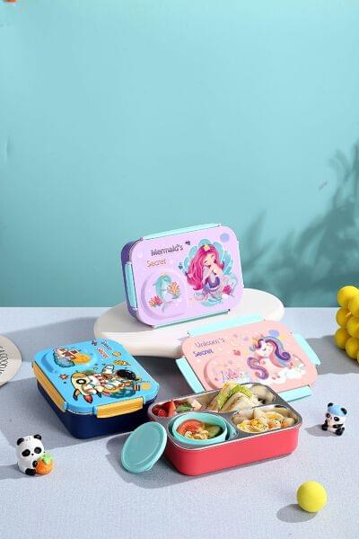 3 Compartments Lunch Box 