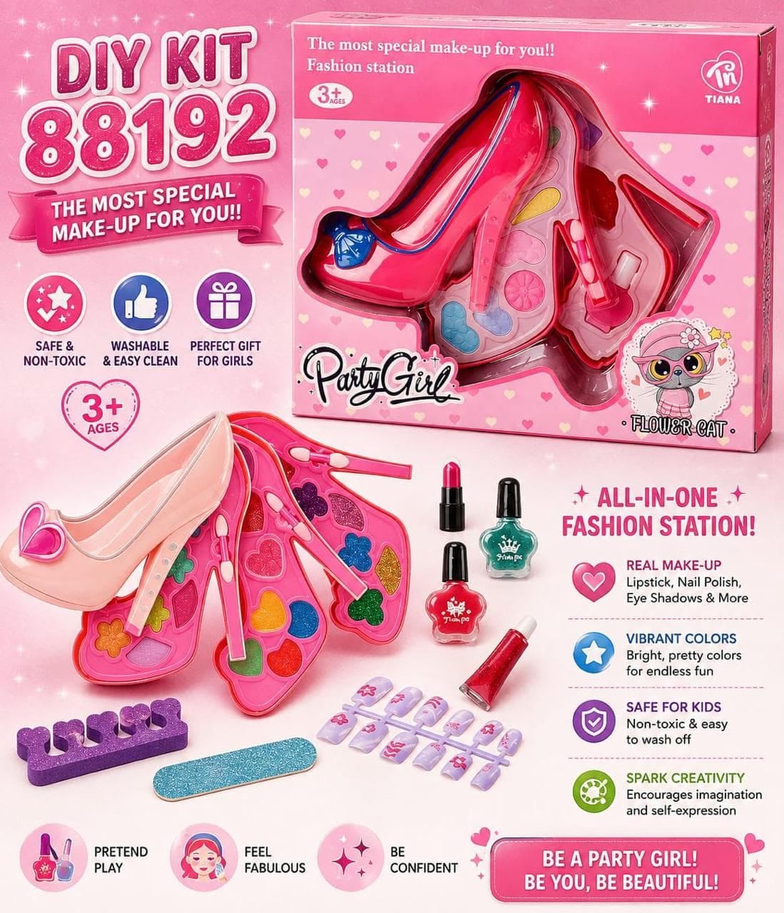 Shoe Party Makeup Set