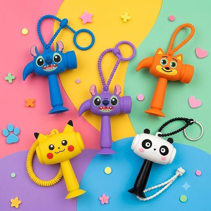 Cute Chu Chu Hammer Keychains