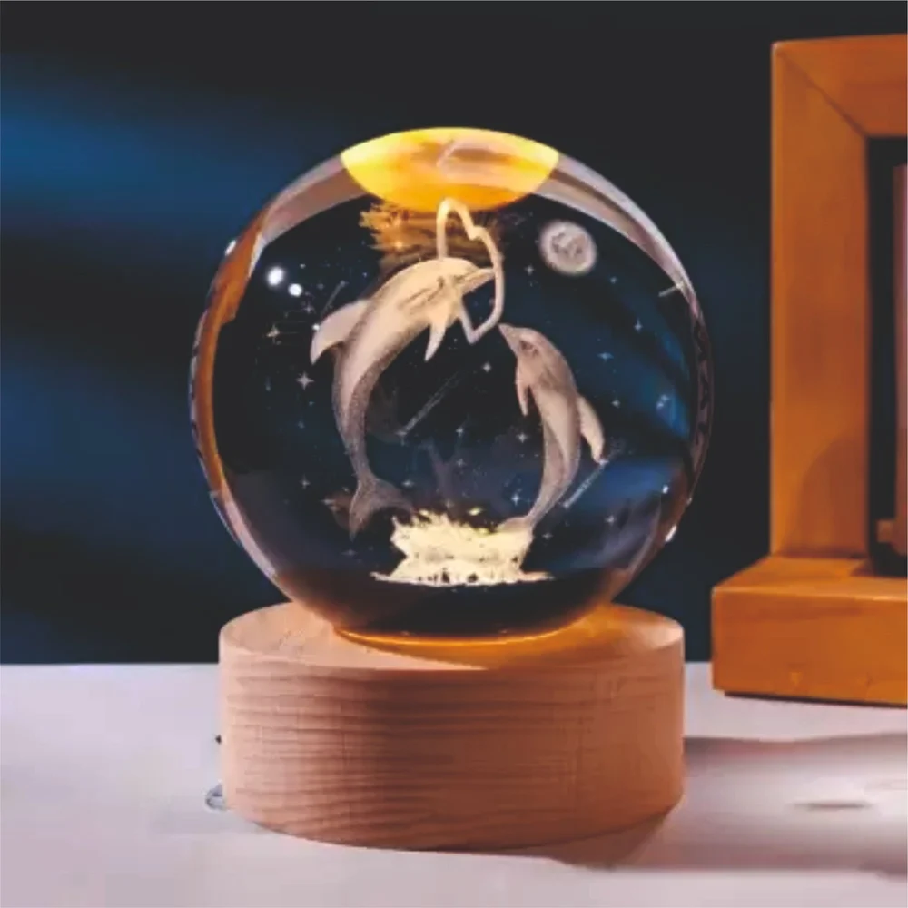3D Crystal Ball Night Lights