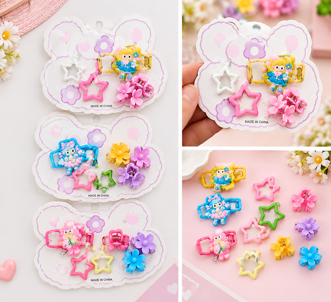 Cute Hairbands and Clips Set