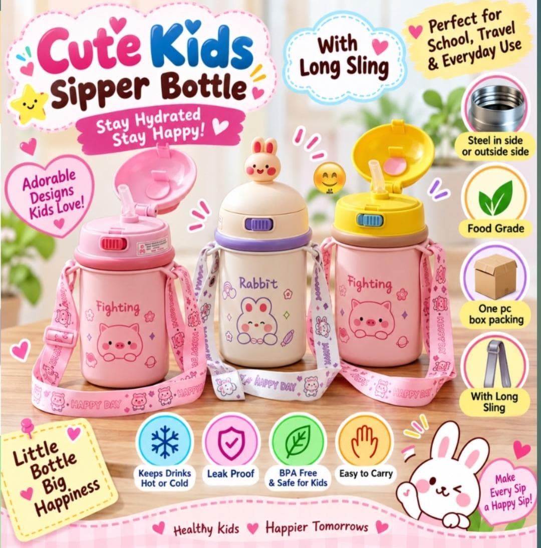 Cute Kids Sipper Bottle