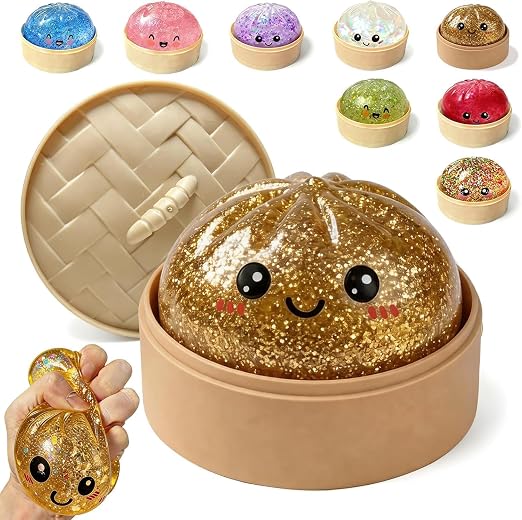 Dumpling Squishy Mystery Box for Kids, Adults 