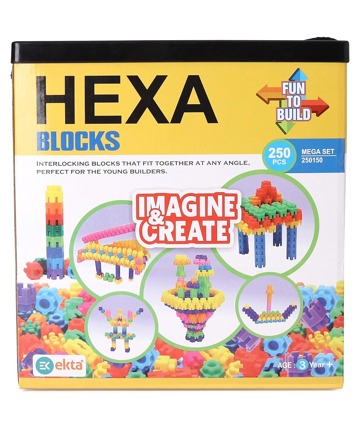 EKTA Hexa Blocks Mega Set