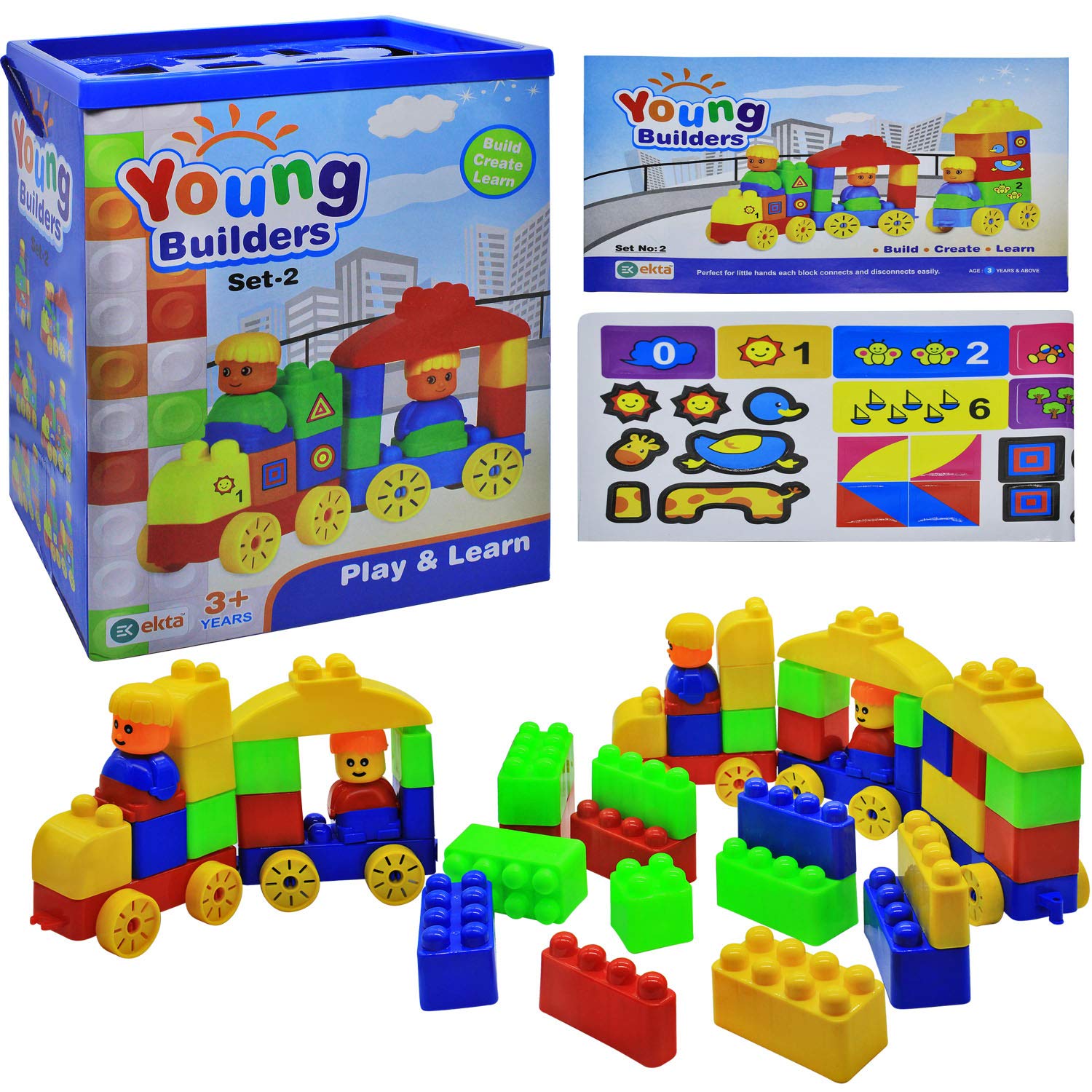 Ekta Young Builders Set 2 Blocks & Bricks