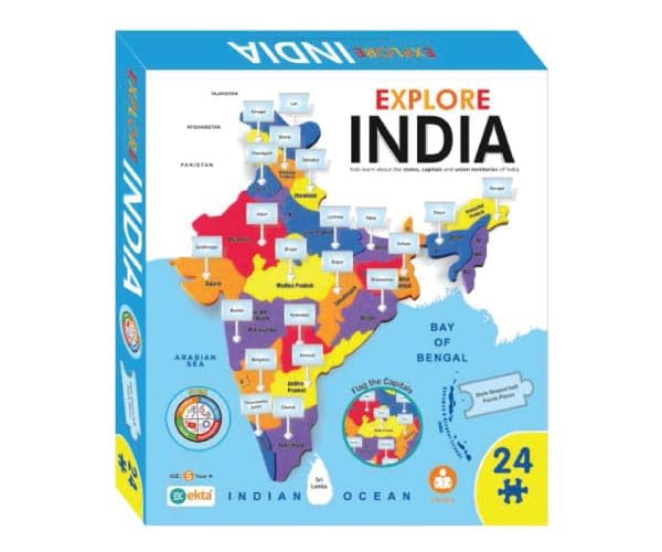 EKTA Explore India Map Puzzle