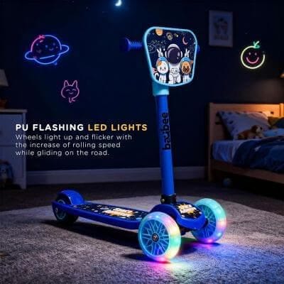 Joyster Kick Scooter for Kids with 4 Height Adjustable