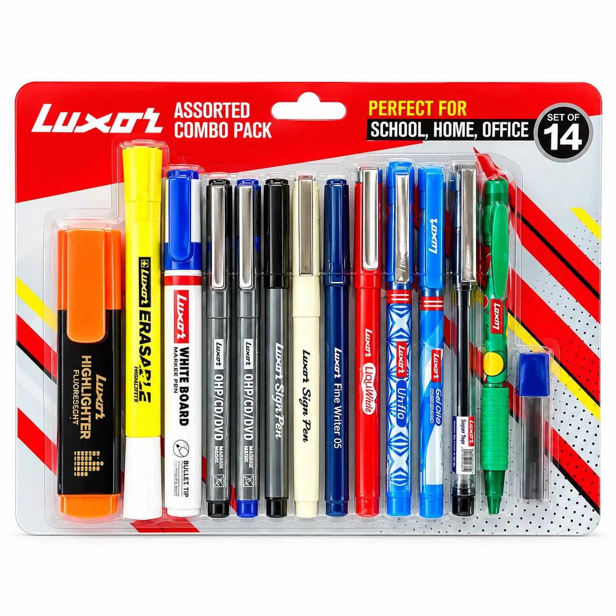 Luxor Assorted Combo Pack Set of 14