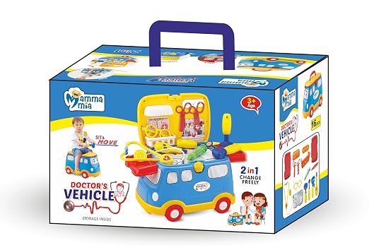 Mamma Mia Doctor Clinic Vehicle Play Set
