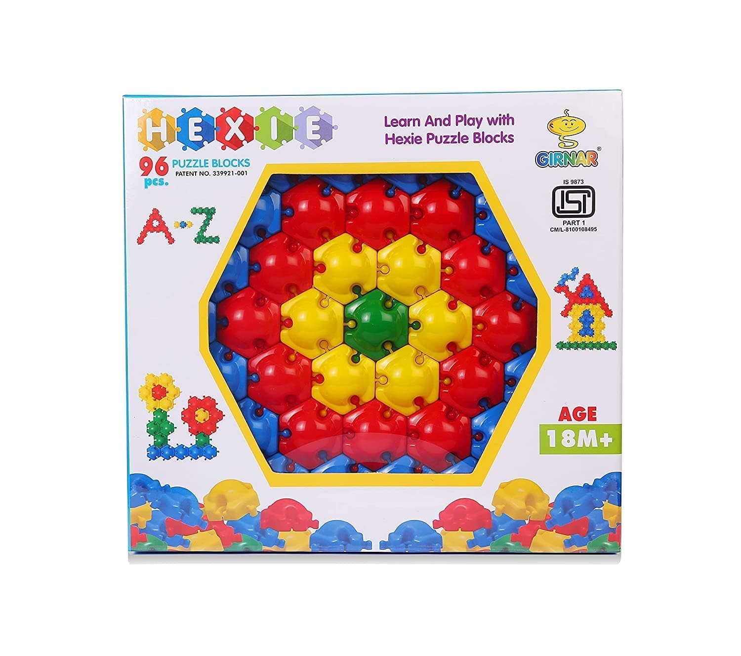 Monty Maestro - Hexie Puzzle Blocks (96 pcs)