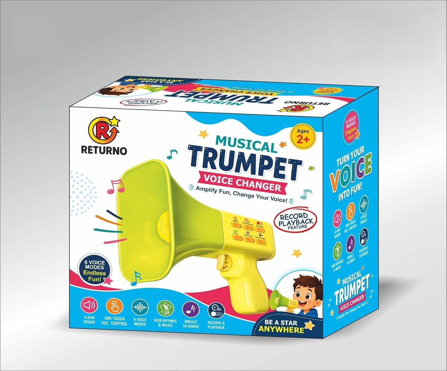 Returno Musical Trumpet Toy for Kids