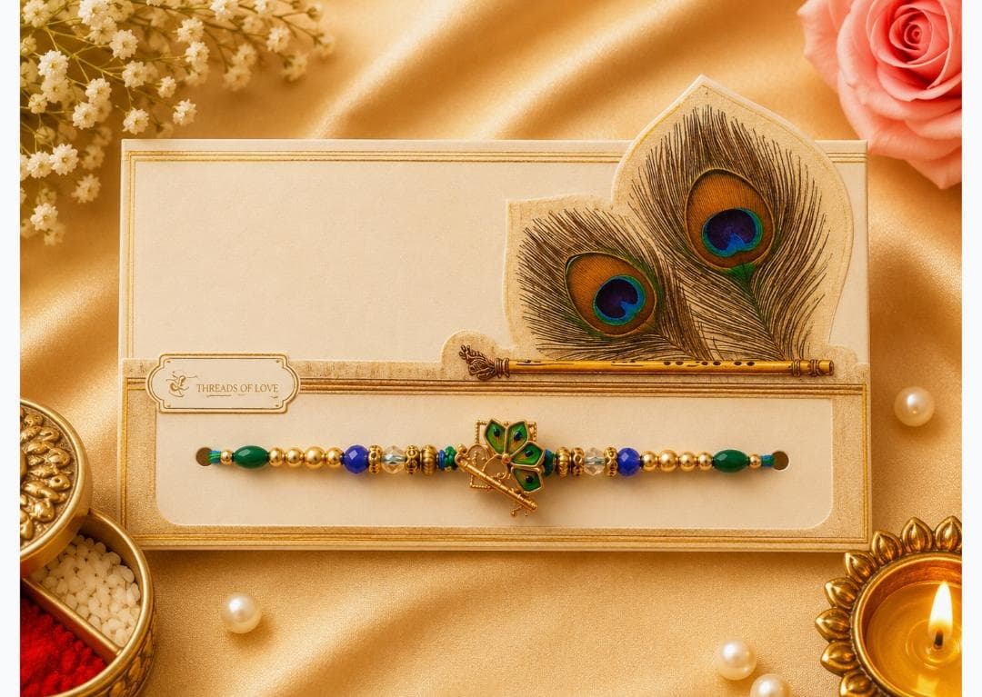 Rakhi with Morpankh and Baansuri