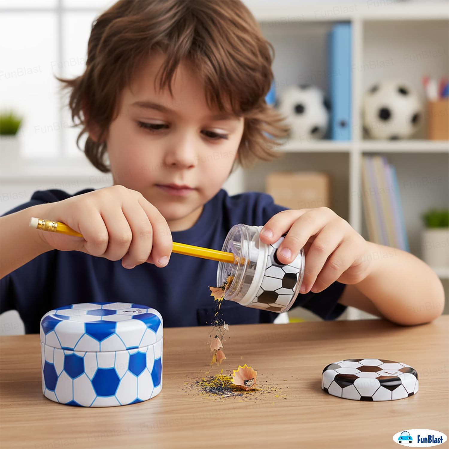 Mini Football Pencil Sharpener – Cute Soccer Design for Kids