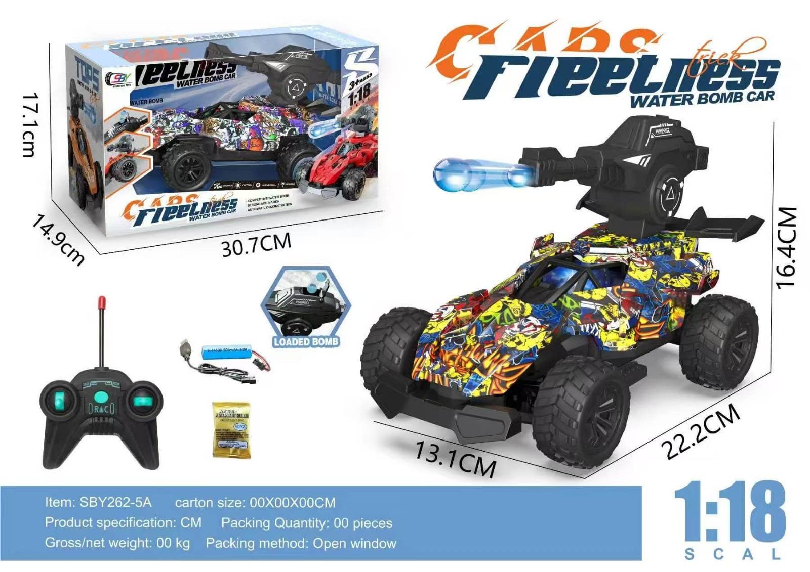 Water Bomb Remote Operated Car