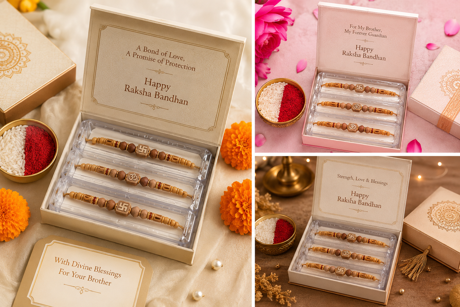 Bracelet style Chandan Rakhi-3