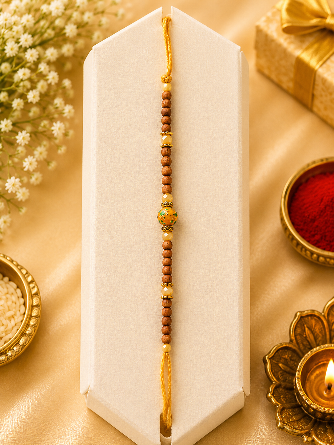Chandan Rakhi (SN.6) set of 12 pcs