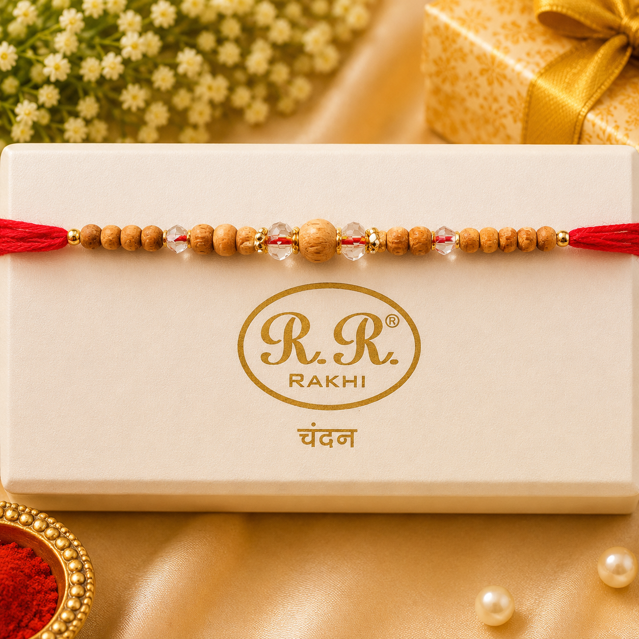 Chandan Rakhi set of 12 pcs (SN.10)