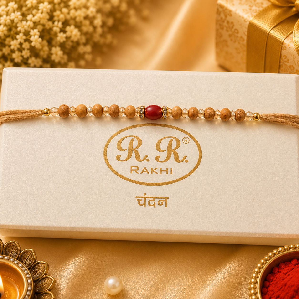 Chandan Rakhi set of 12 pcs (SN.11)