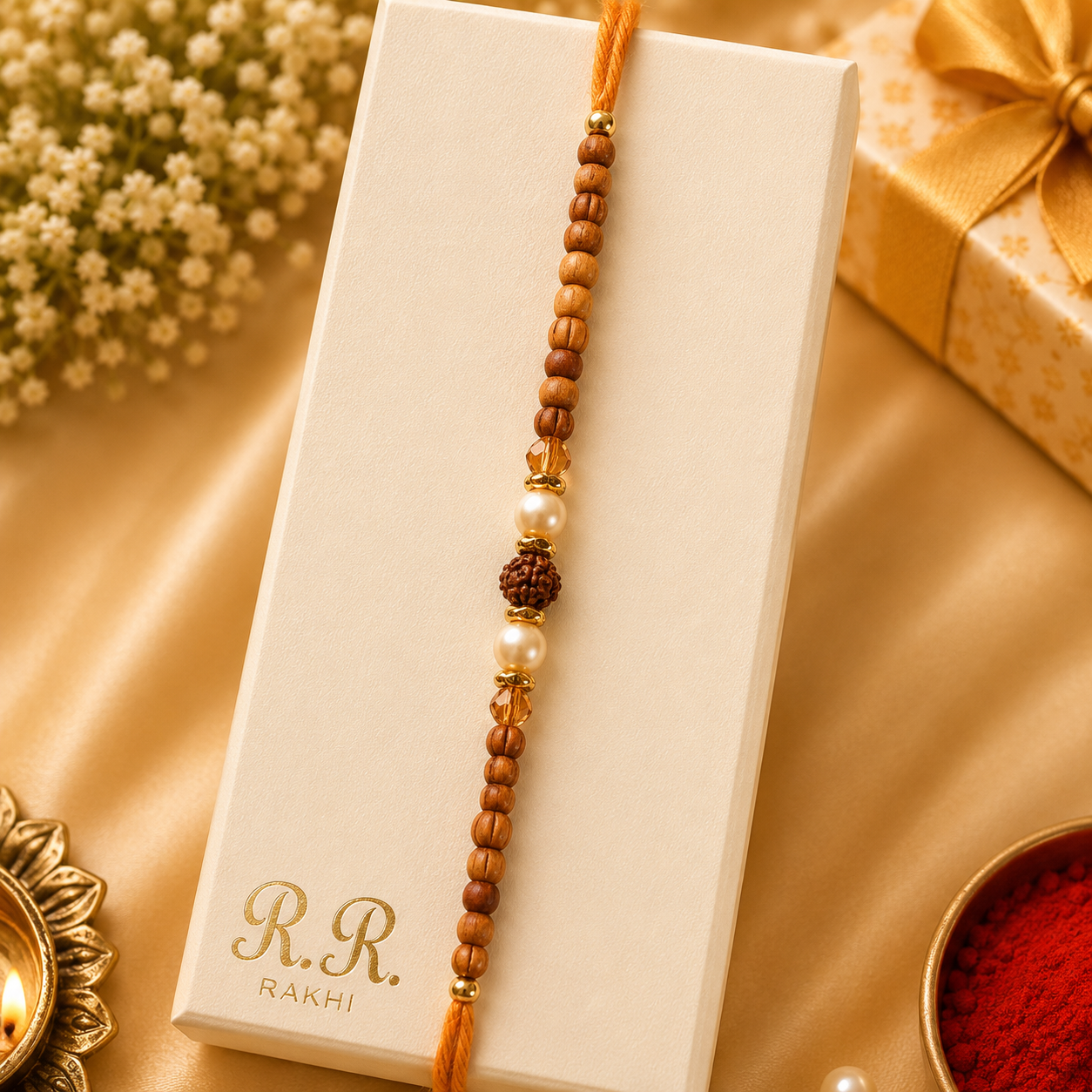 Chandan Rakhi set of 12 pcs (SN.13)