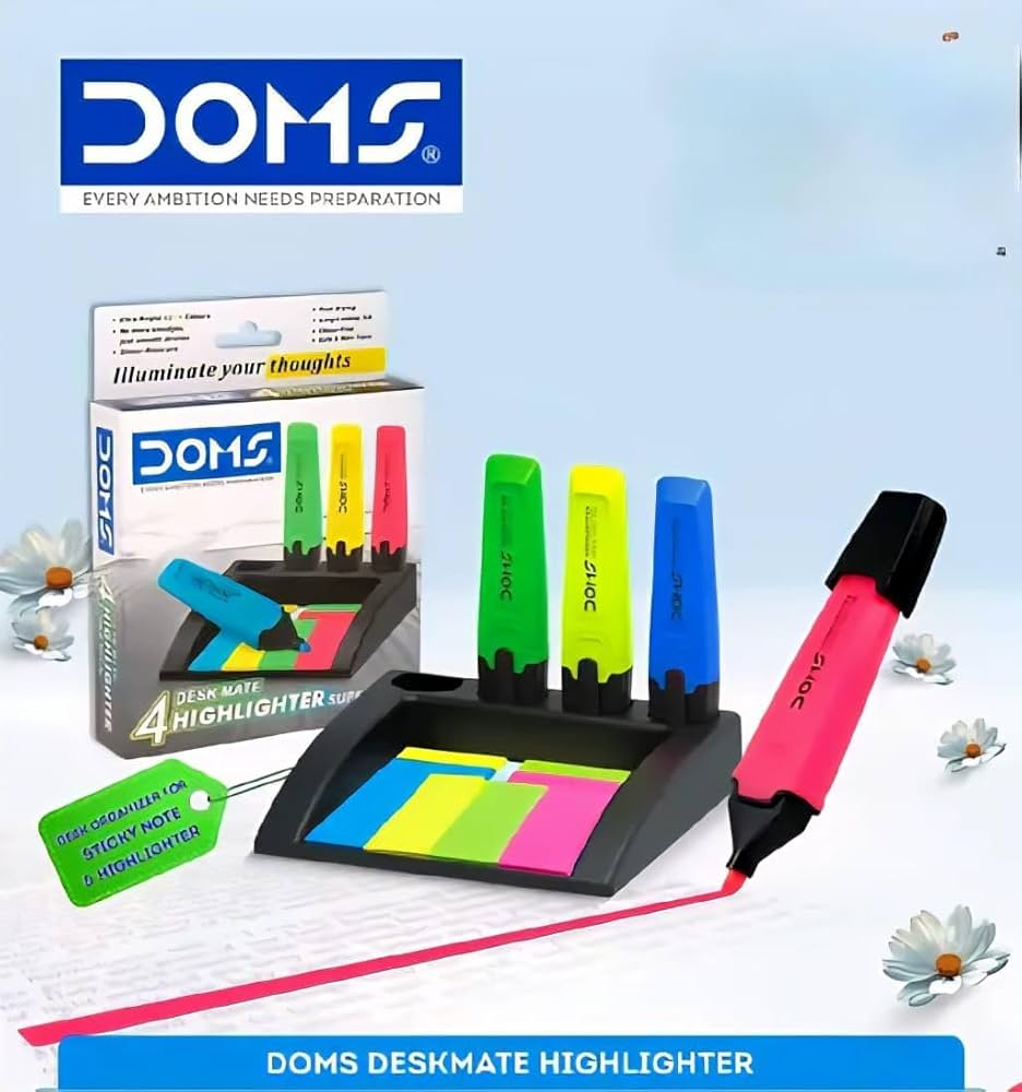 Doms Desk Mate Highlighter Set