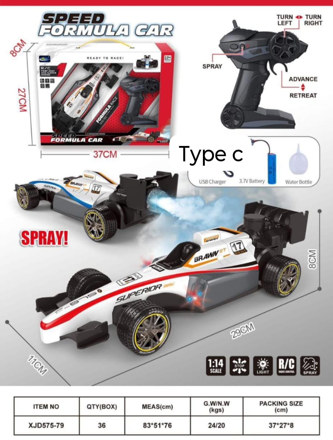F1 Racing Car with remote