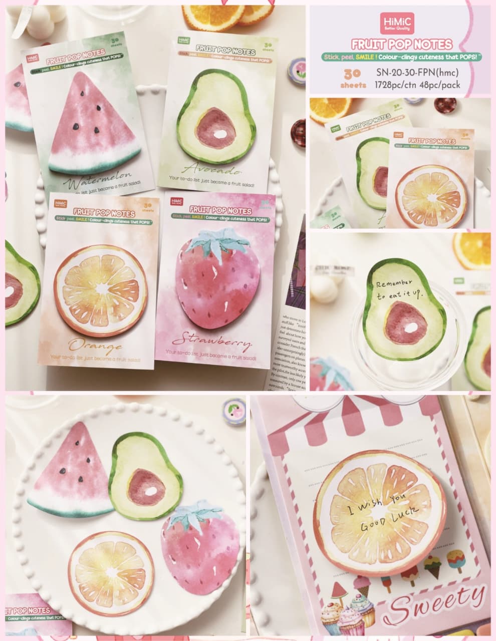 Fruit Shape Sticky Notes
