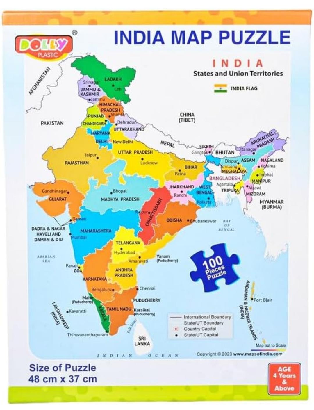 India Map Puzzle