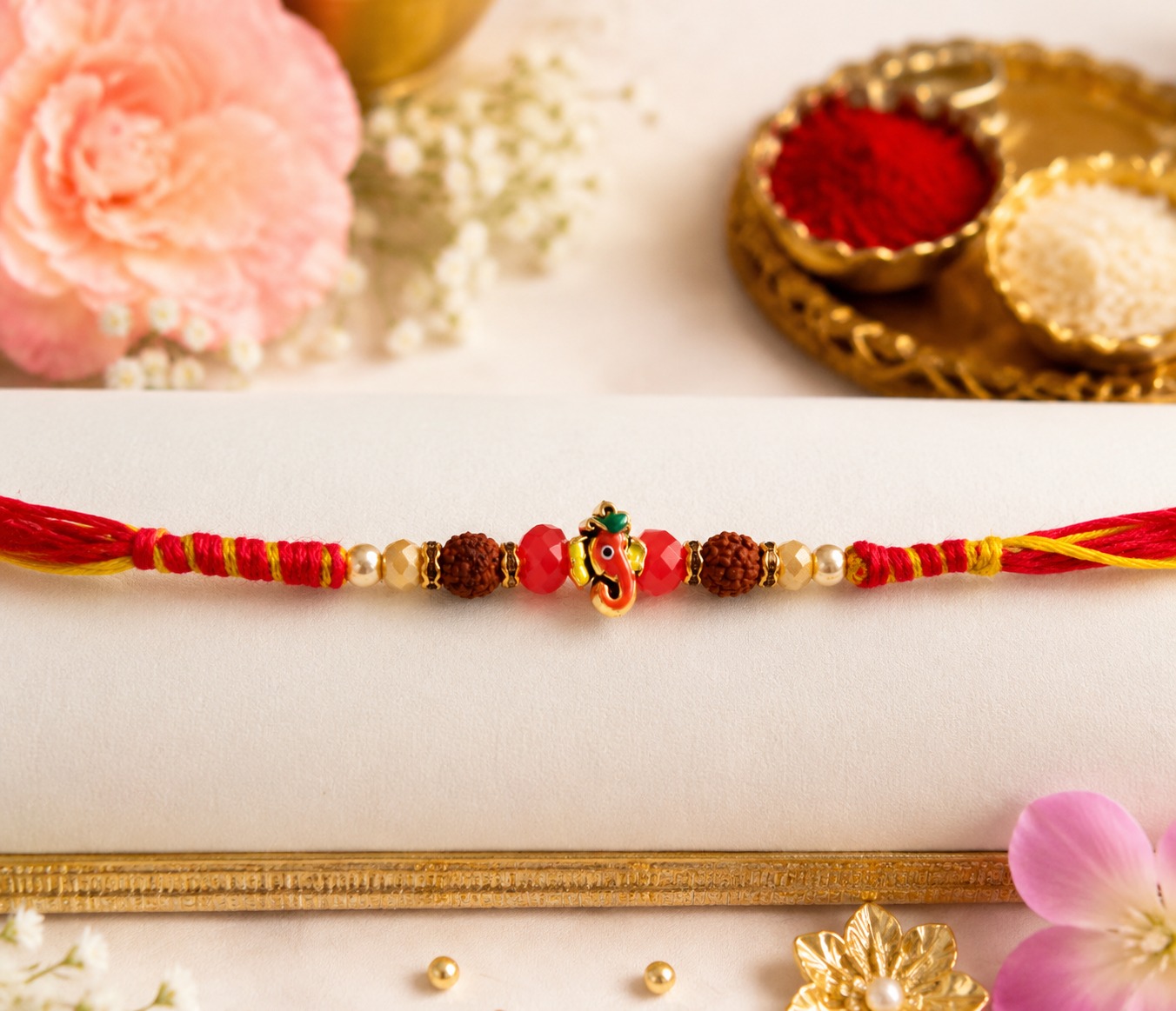 Naksh Ganpati idol Rakhi set of 12 pcs (SN.4)
