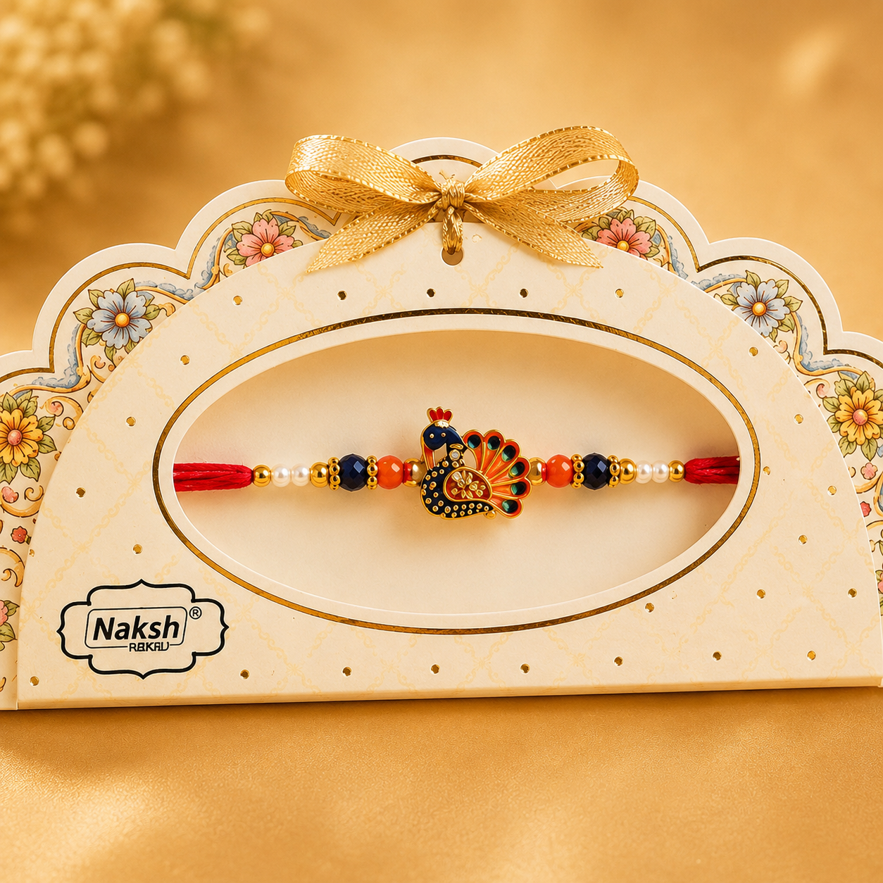 Naksh Peacock Rakhi No. 16