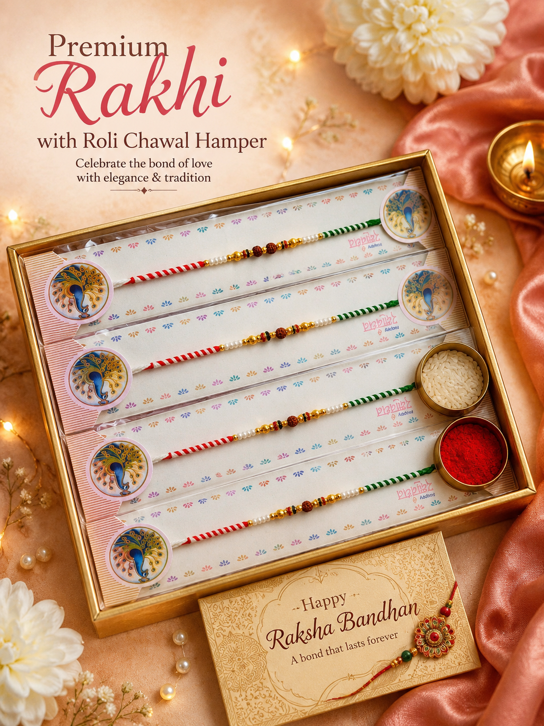 Rudraksha Rakhi no.4
