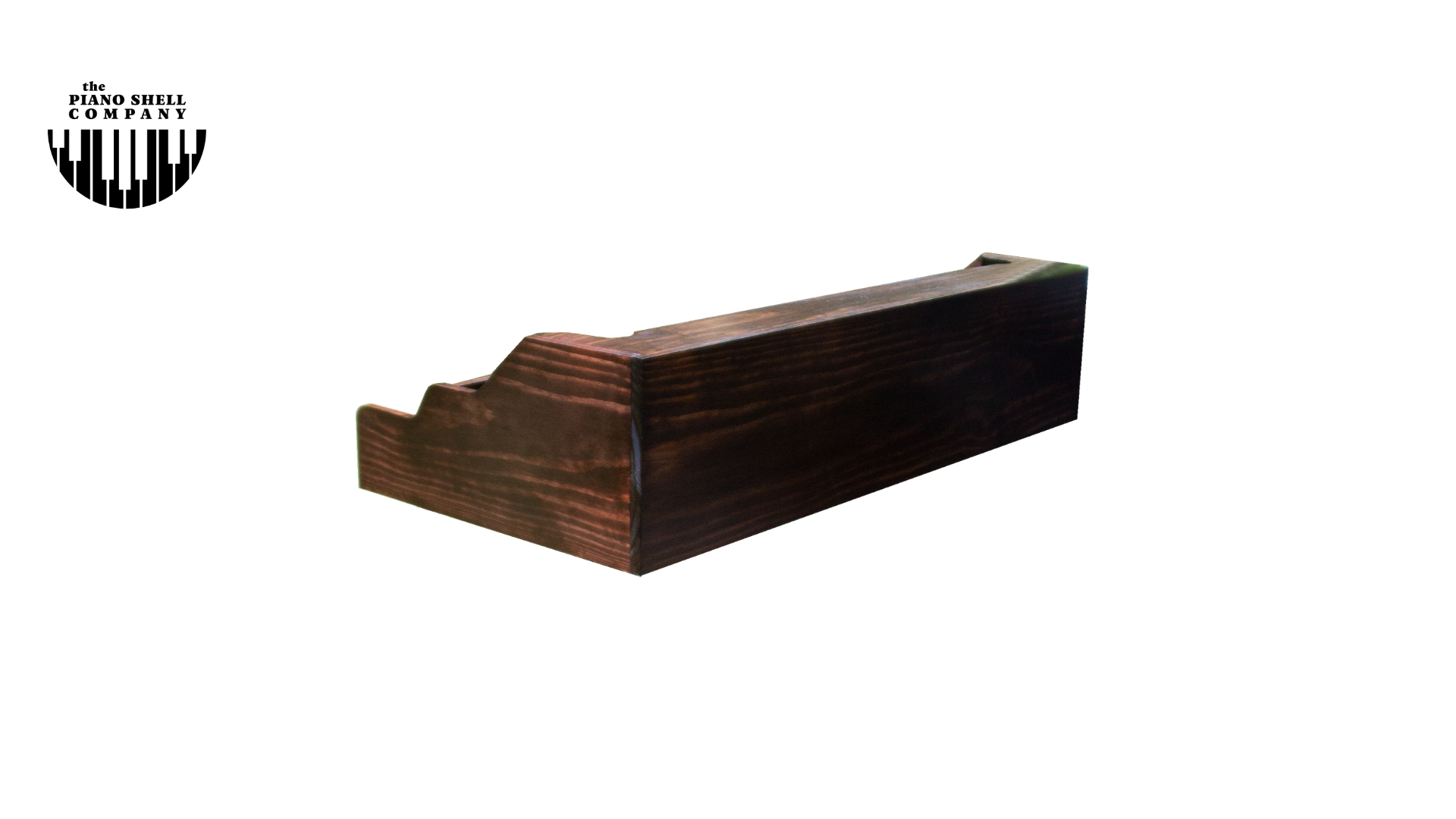A Double MINI Shell stained dark walnut brown for the stage, studio or home