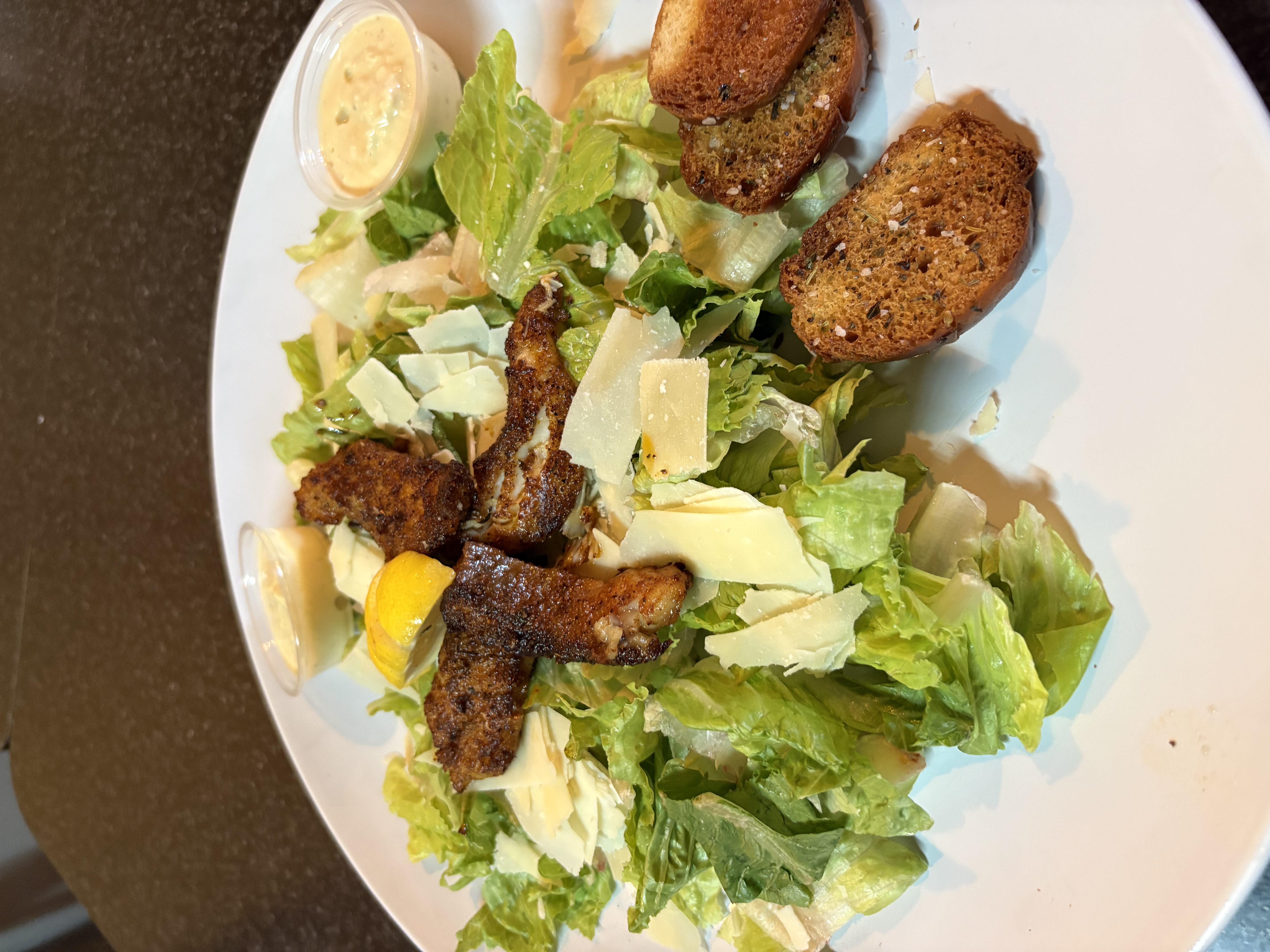 Caesar Salad (Pictured with optional Blackened Fish)