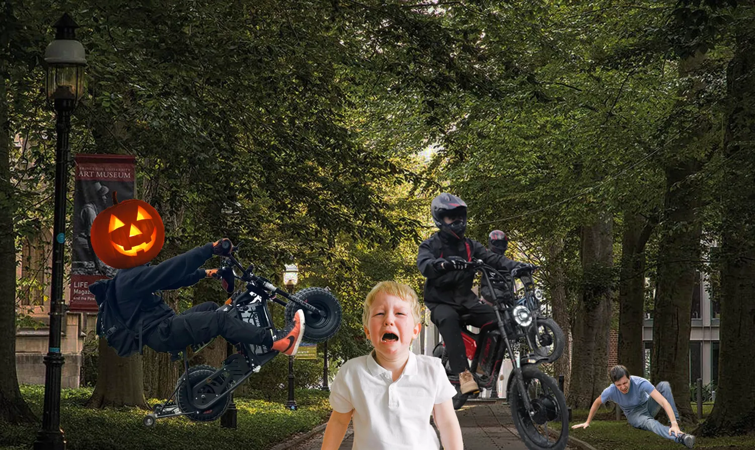 E-Bikes Contribute to Halloween Cheer by Making Everyone Afraid