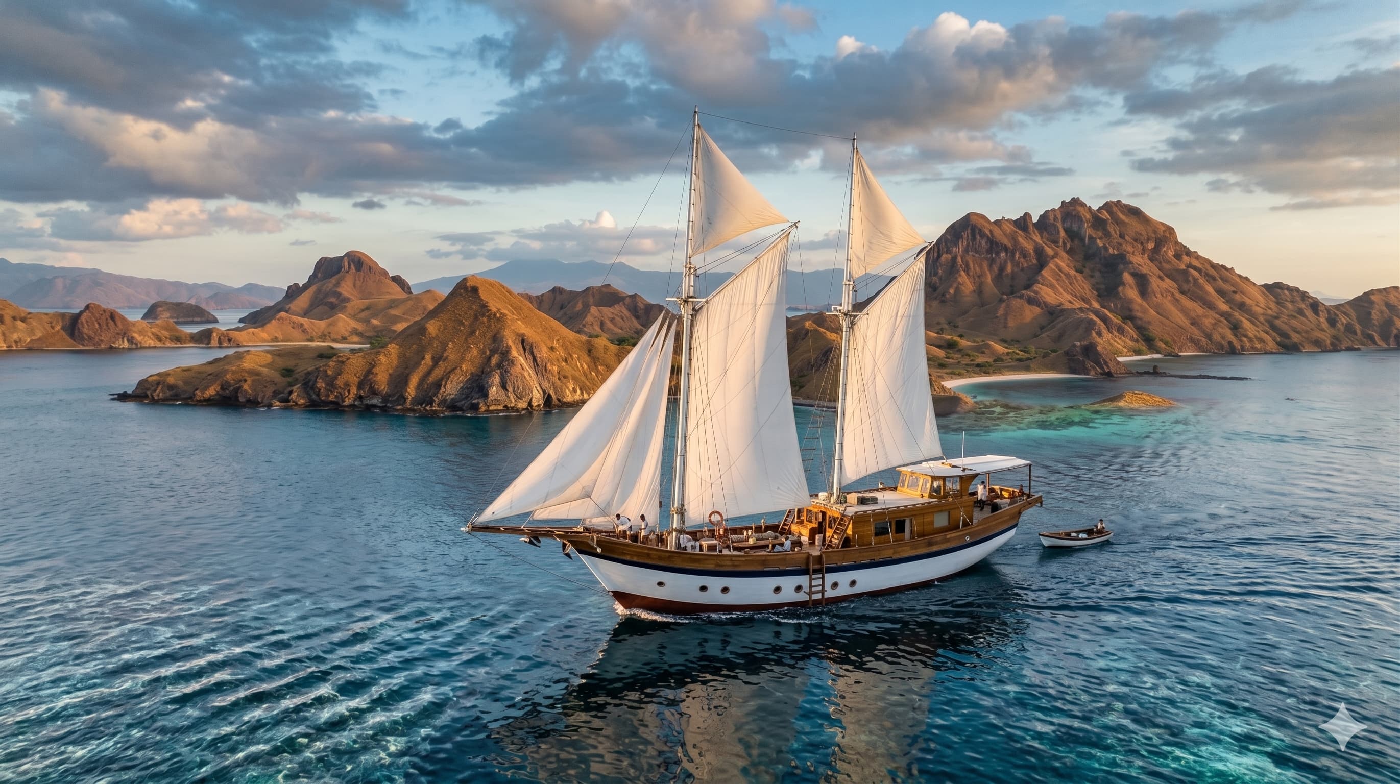 Dramatic landscape of Komodo Islands.