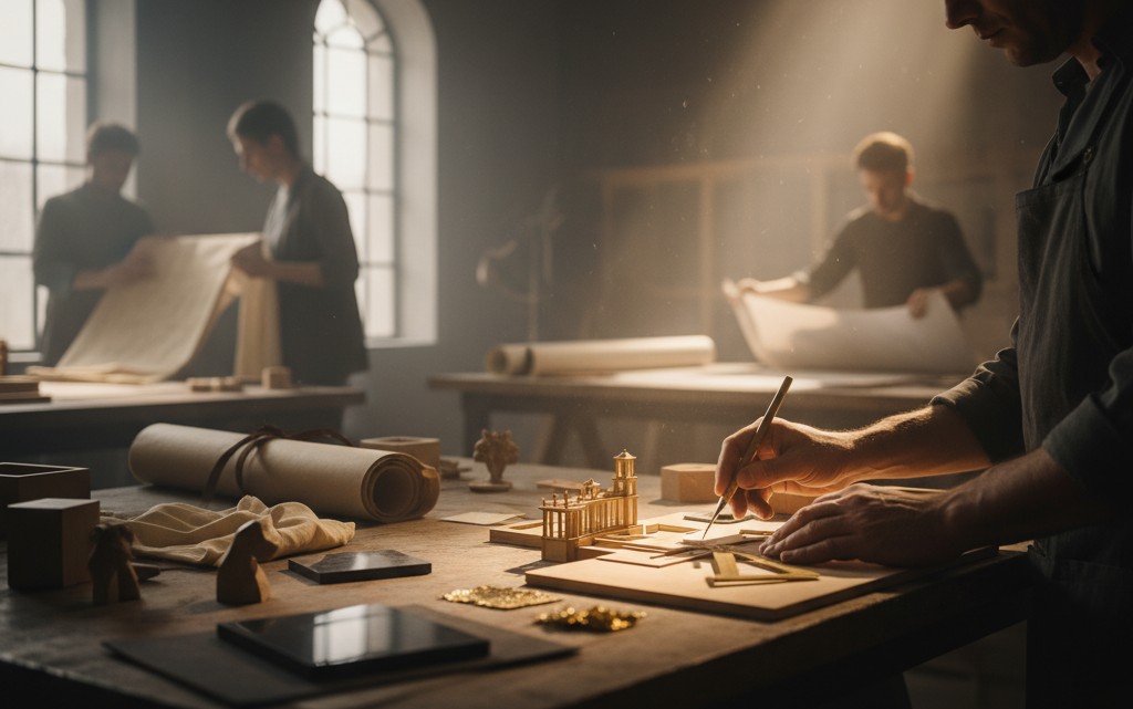 Dramatic, colorful sky above clouds at sunset.