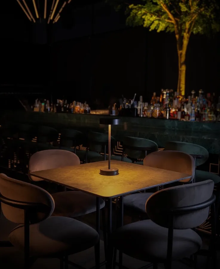 Table haute diner — calla