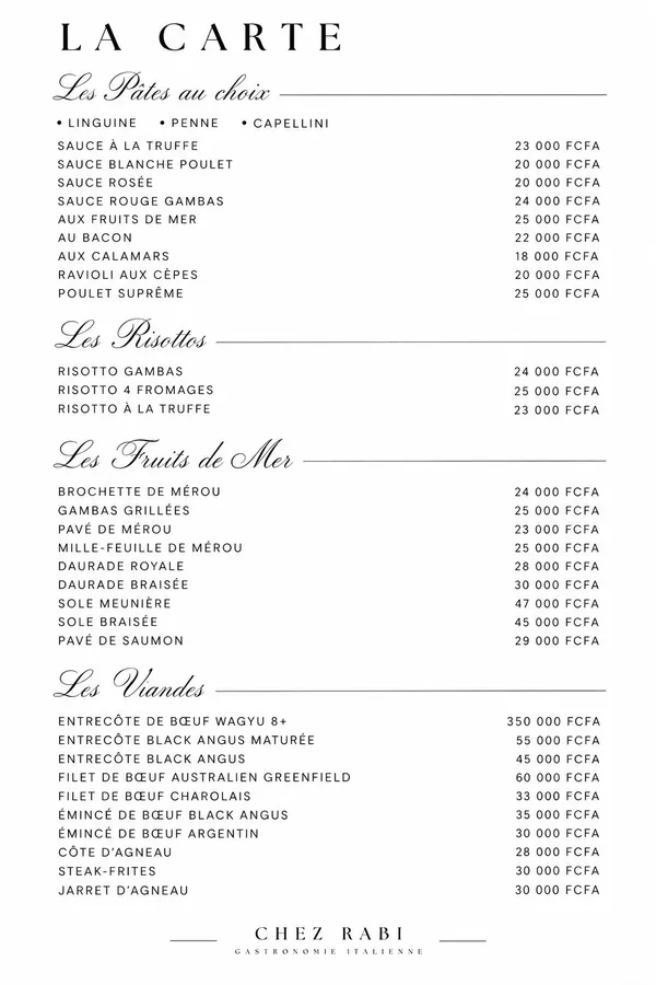Carte de Chez Rabi — page 2