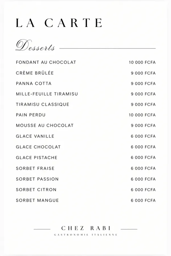Carte de Chez Rabi — page 3