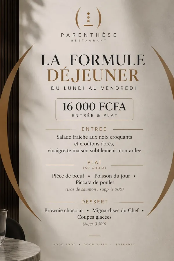 La formule déjeuner
