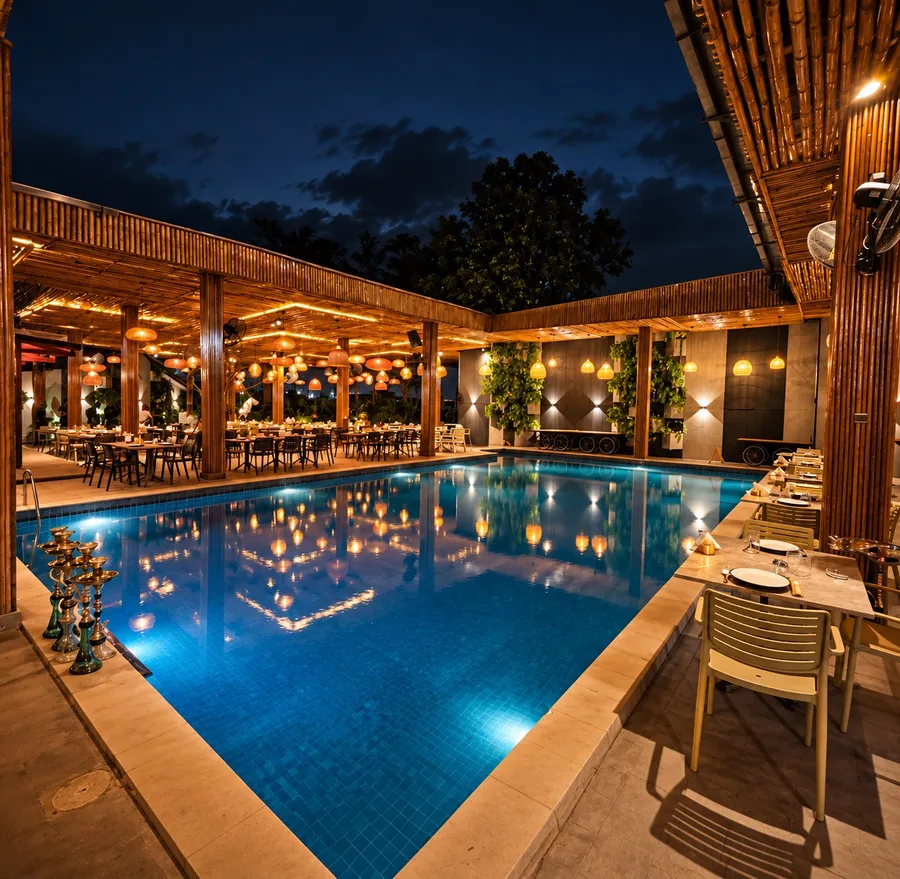 terrasse extérieur — le Mechoui