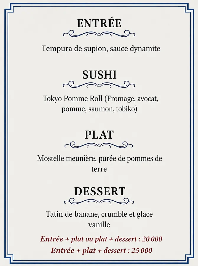 formule du midi