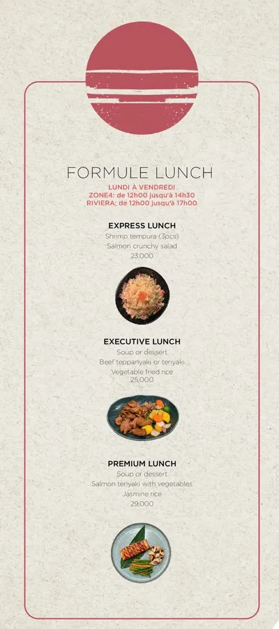 FORMULE LUNCH