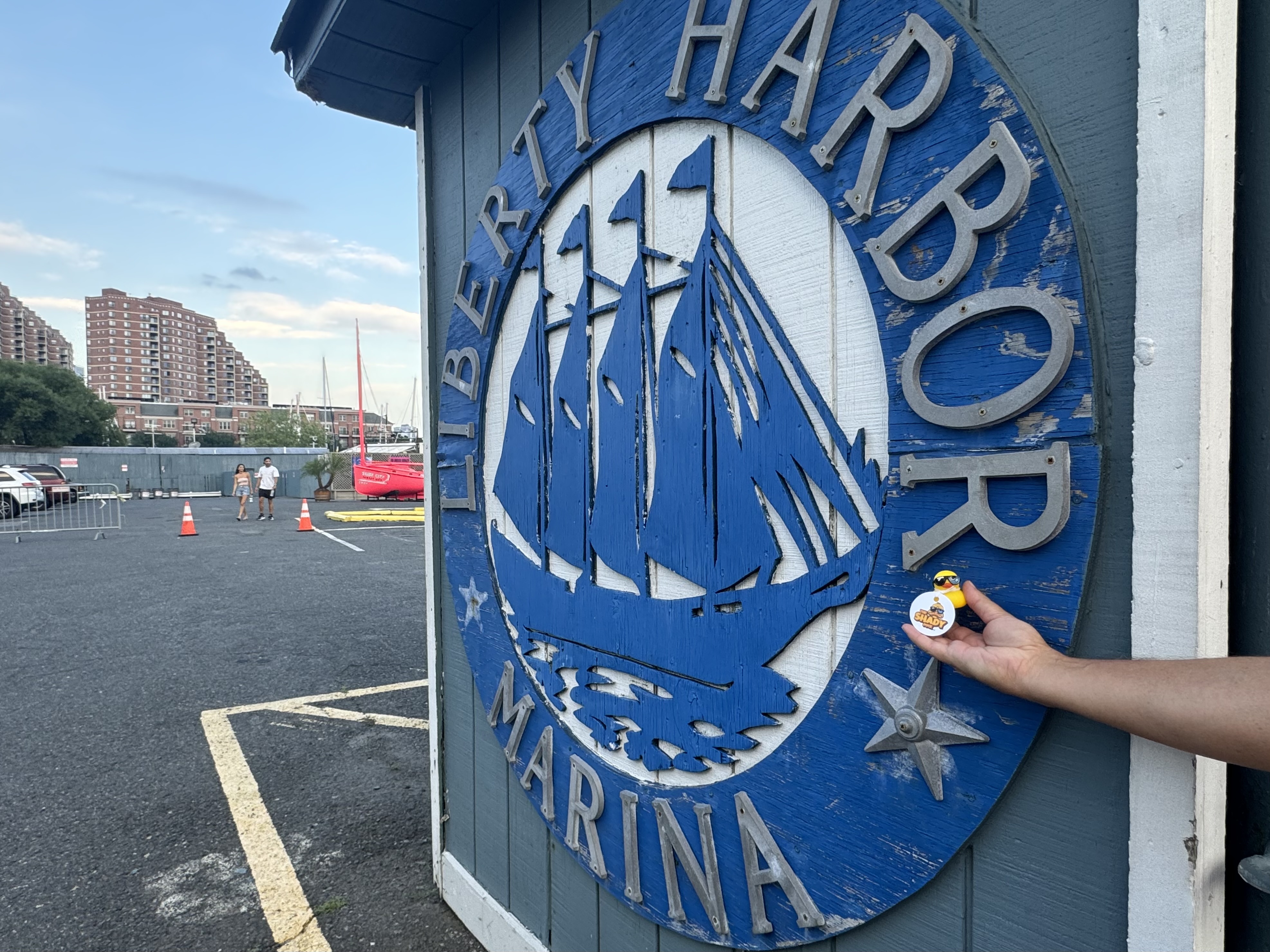 Shady Duck sighting: Eddie S., Liberty Harbor, Jersey City, NJ