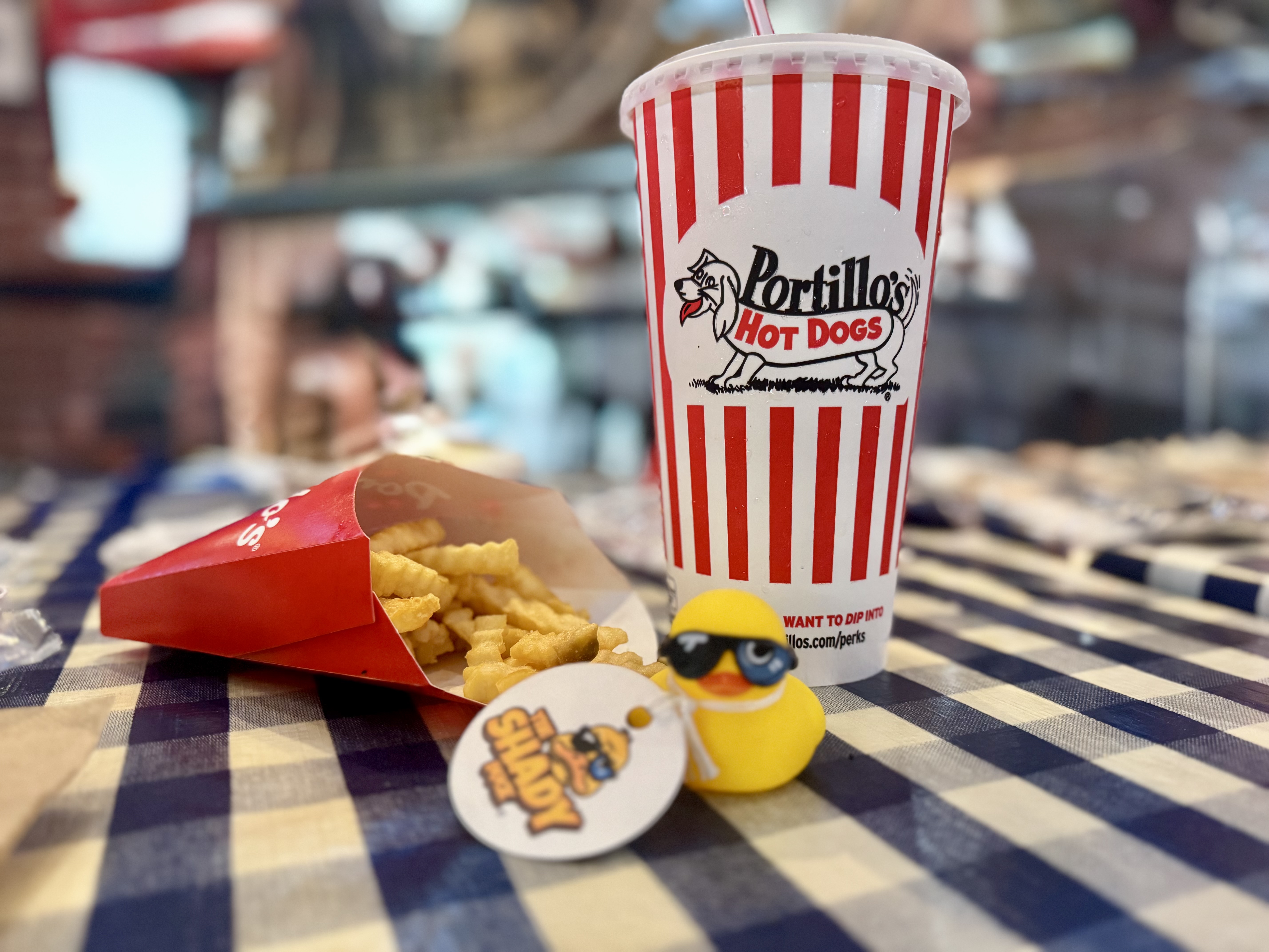 Shady Duck sighting: Leigh S., Portillo's & Barnelli's Chicago