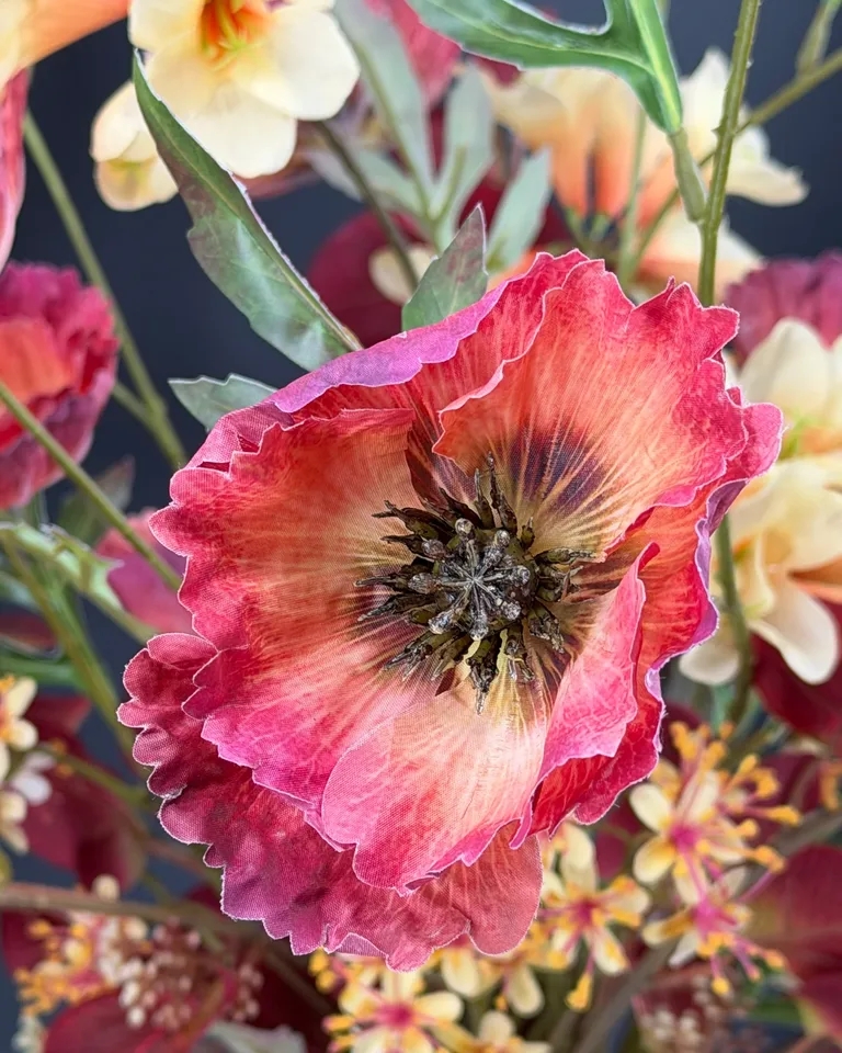 Elodie boeket in mauve en peach