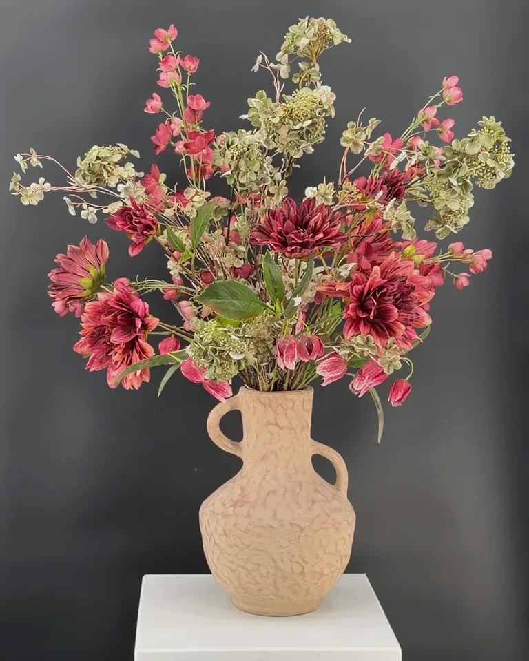 Mavelle mauve oudgroen veldboeket